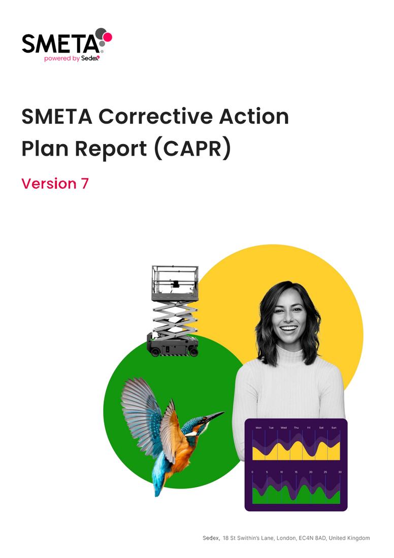 Portada del informe de auditoría SMETA 4 Pilares
